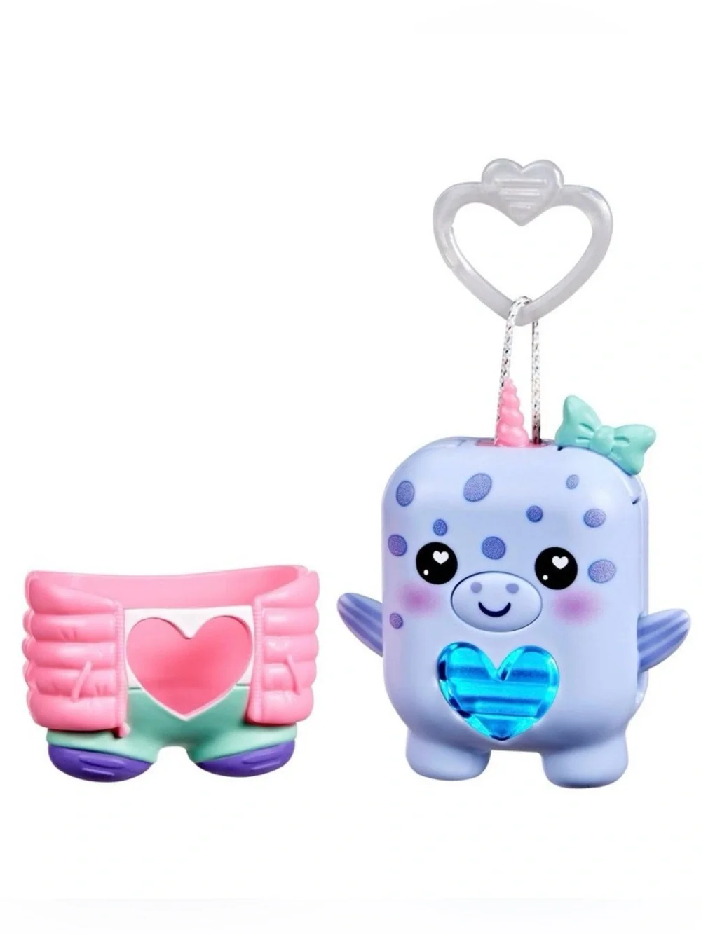 Hasbro Nano-Mals Blubby the Narwhal Electronic Fidget Pet toy gift NEW!